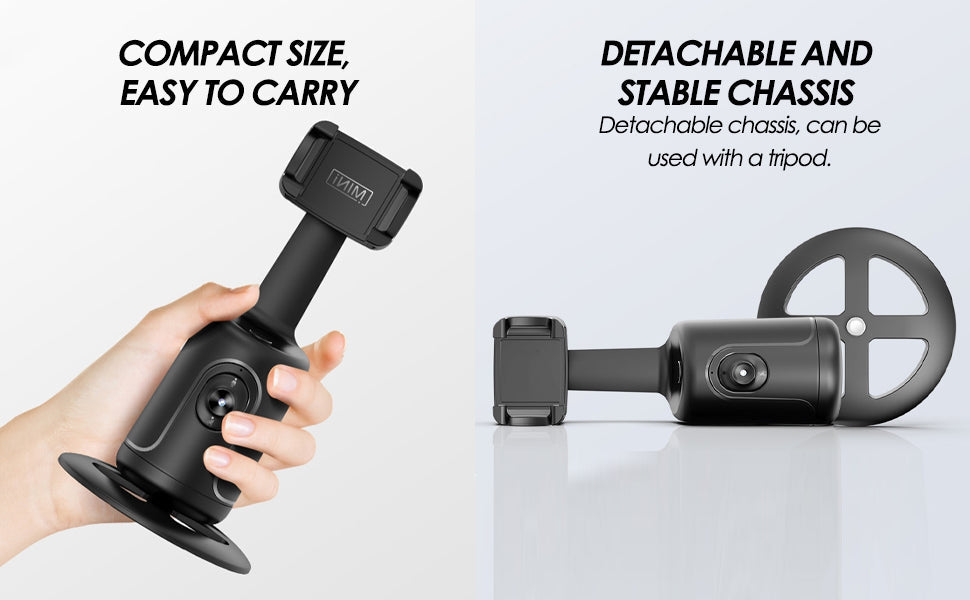 360° Smart Face Tracking Car Tripod – Your Personal Cameraman On the Go! - DoorAndSteps E Commerce 