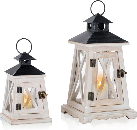 Sziqiqi Decorative Farmhouse Candle Lanterns - DoorAndSteps E Commerce 
