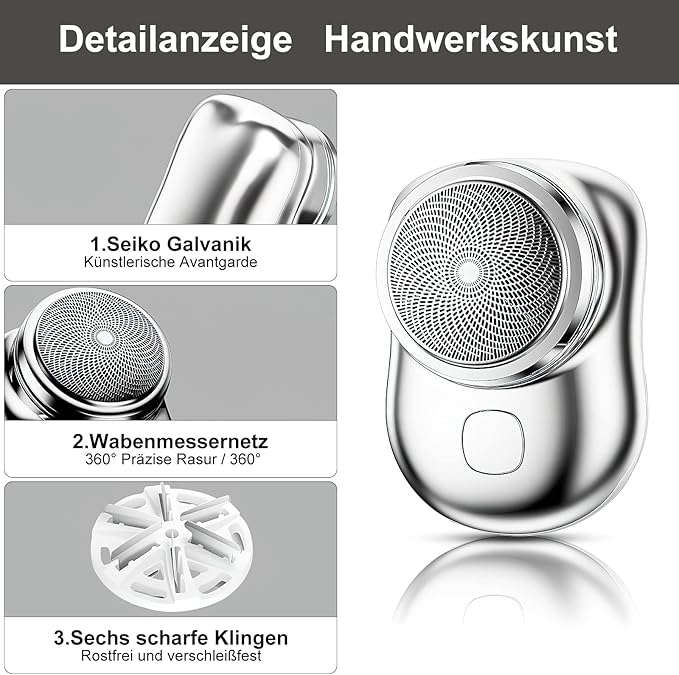 🧔‍♂️✨ Mini Pocket Portable Electric Shaver – Sleek, Powerful & Travel-Ready! - DoorAndSteps E Commerce 