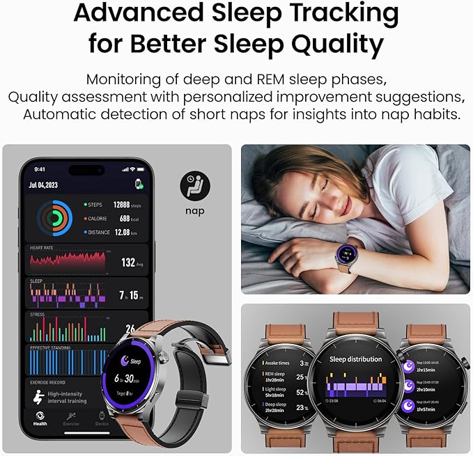 💼✨ Nodizz WT02 Smartwatch – Luxury Meets Innovation! - DoorAndSteps E Commerce 