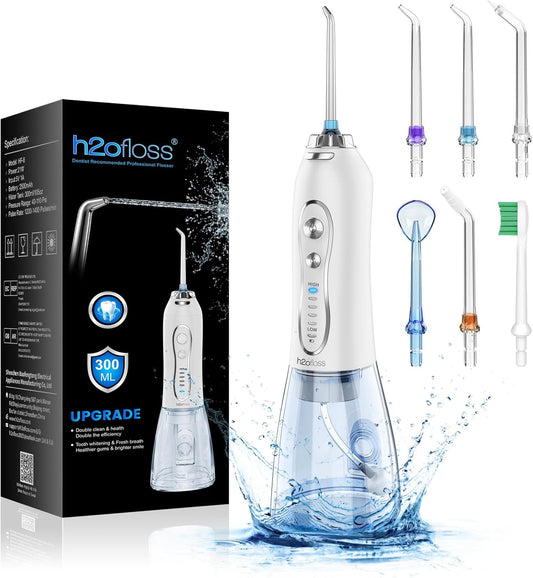 H2ofloss Water Flosser Professional Cordless Dental Oral Irrigator
