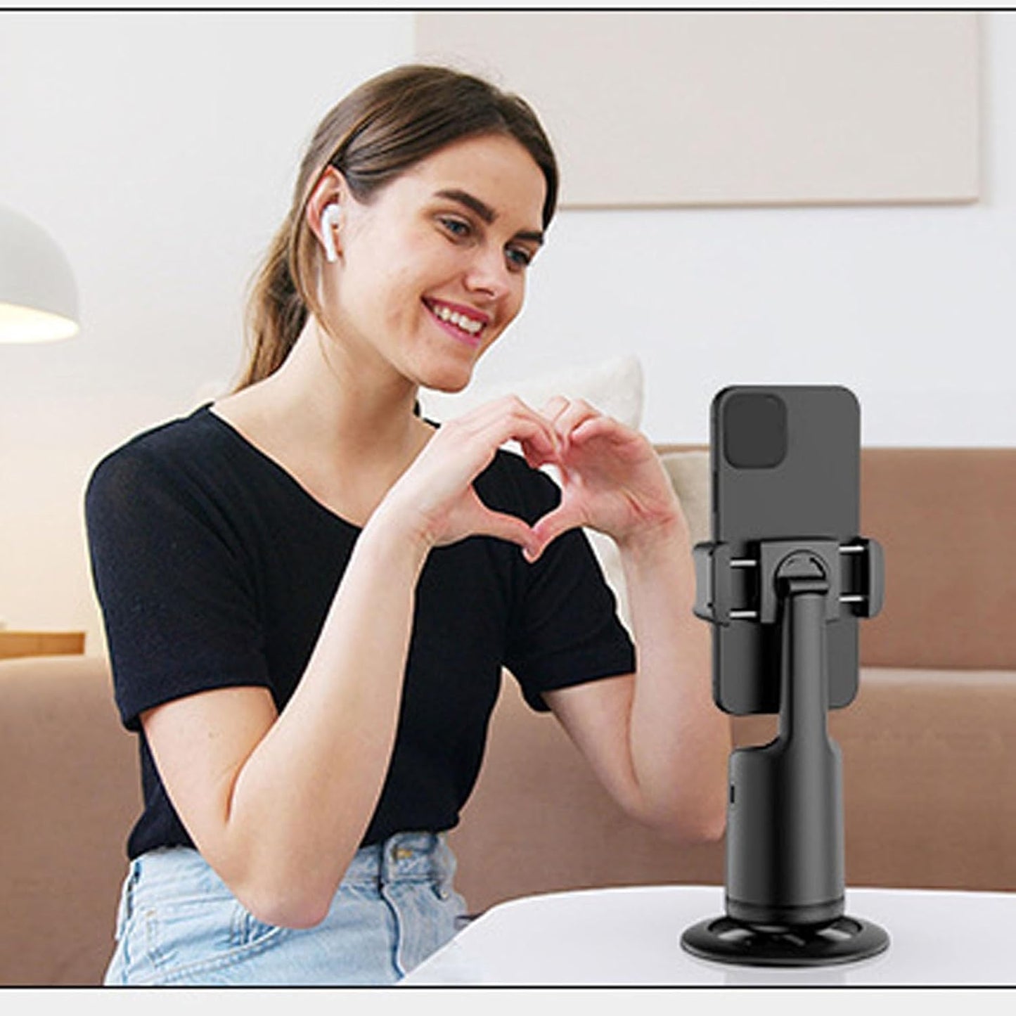 360° Smart Face Tracking Car Tripod – Your Personal Cameraman On the Go! - DoorAndSteps E Commerce 