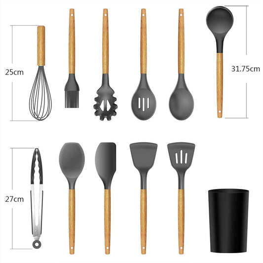 Kitchen Set, 12 Pieces, Silicone - DoorAndSteps E Commerce 