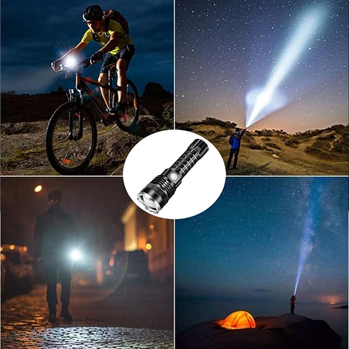 🔦 P90 Super Light Rechargeable Flashlight – Ultra-Bright, Long-Range, and USB Powered ⚡🔋 - DoorAndSteps E Commerce 