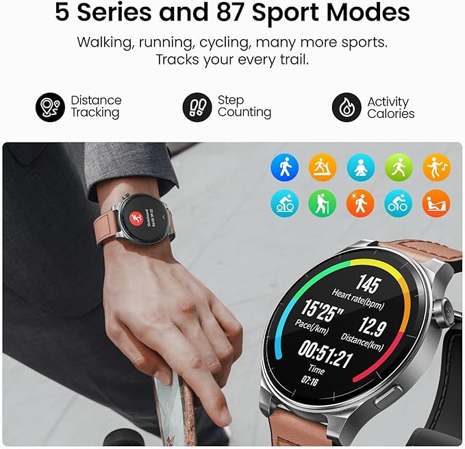 💼✨ Nodizz WT02 Smartwatch – Luxury Meets Innovation! - DoorAndSteps E Commerce 