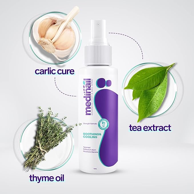 🦶 Medinail Advanced Antifungal Foot & Nail Spray – Soothing & Cooling Treatment for Athlete’s Foot, Nail Fungus, and Odor Control – 100ml - DoorAndSteps E Commerce 
