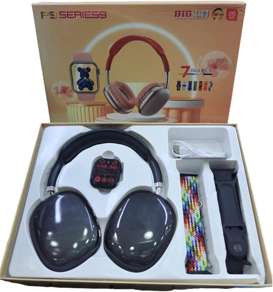 P9 Smart Watch with Series 9 Audio Headphones - DoorAndSteps E Commerce 