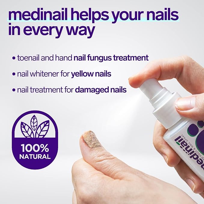🦶 Medinail Advanced Antifungal Foot & Nail Spray – Soothing & Cooling Treatment for Athlete’s Foot, Nail Fungus, and Odor Control – 100ml - DoorAndSteps E Commerce 