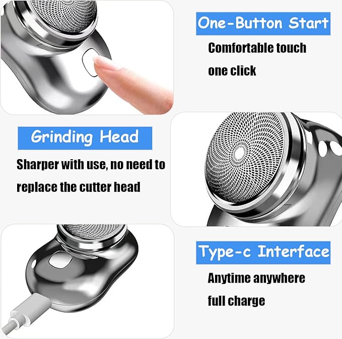 🧔‍♂️✨ Mini Pocket Portable Electric Shaver – Sleek, Powerful & Travel-Ready! - DoorAndSteps E Commerce 