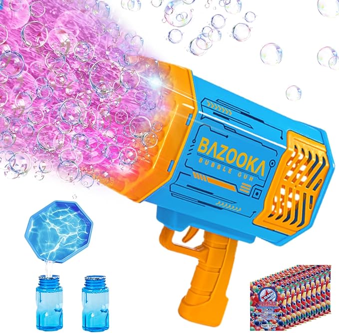 🫧💥 Ultimate 69-Hole Bubble Machine Gun – Light-Up Fun for All Ages! 🎉🔫 - DoorAndSteps E Commerce 