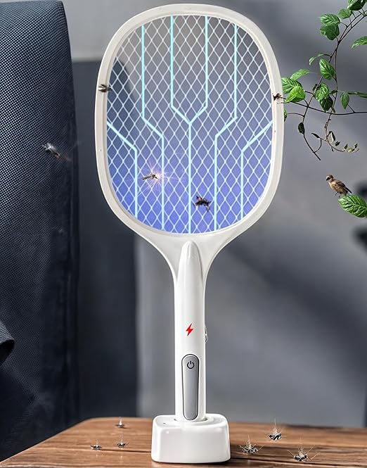 2-in-1 High-Power Electric Fly Swatter 3000V - DoorAndSteps E Commerce 
