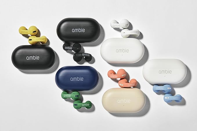 🎧 Ambie Earbud | Silicone Cover | ambie Sound Earcuff – Black & White 🖤🤍 - DoorAndSteps E Commerce 