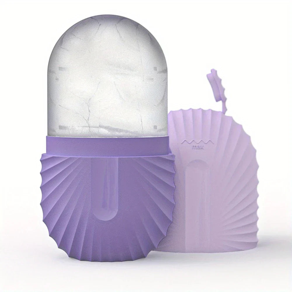 ❄️ Ice Face Roller – Reusable Facial Massager for Puffiness Relief, Skin Glow, and Contour Care 🌿✨ - DoorAndSteps E Commerce 