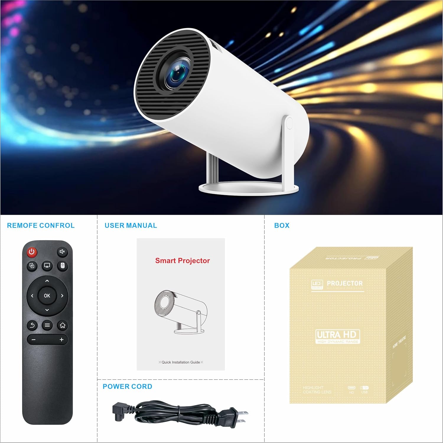 4k HD wifi Projector - DoorAndSteps E Commerce 