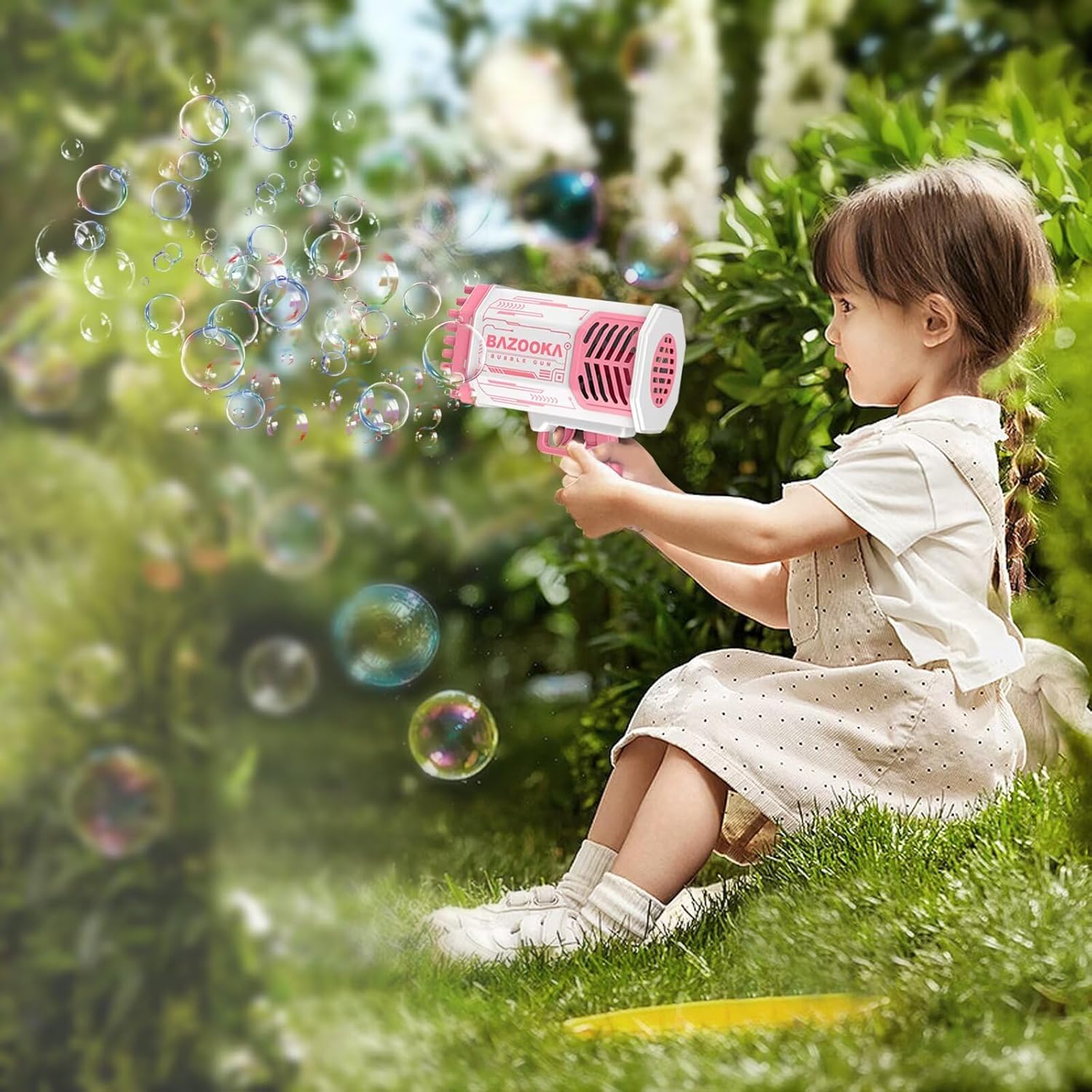 🫧💥 Ultimate 69-Hole Bubble Machine Gun – Light-Up Fun for All Ages! 🎉🔫 - DoorAndSteps E Commerce 