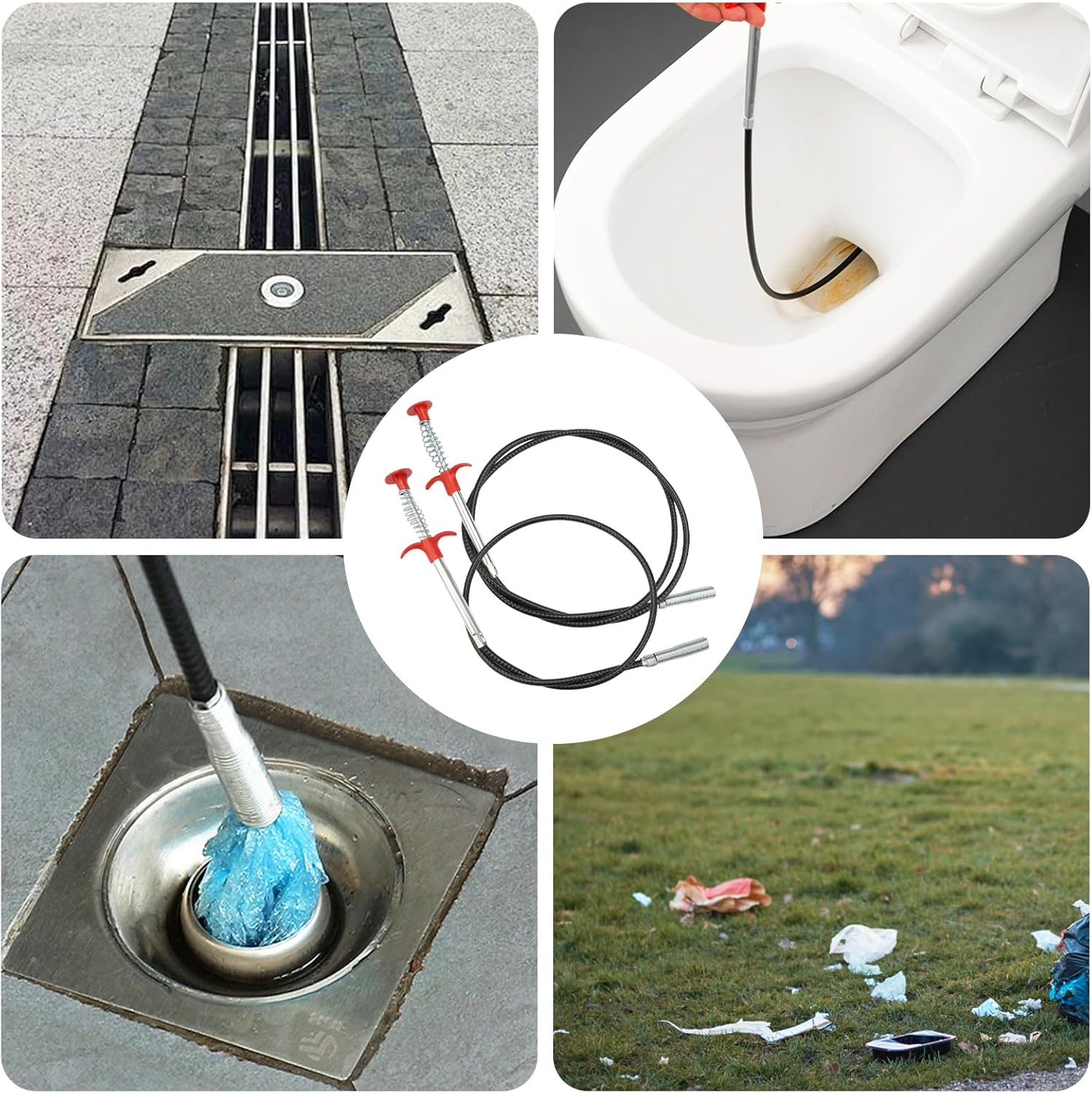 🛠️ Flexible Grabber Pick-Up Tool – 4 Claw Bendable Drain Cleaner for Sink, Toilet & More 💧✨ - DoorAndSteps E Commerce 