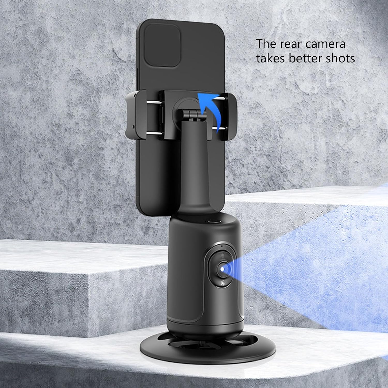360° Smart Face Tracking Car Tripod – Your Personal Cameraman On the Go! - DoorAndSteps E Commerce 