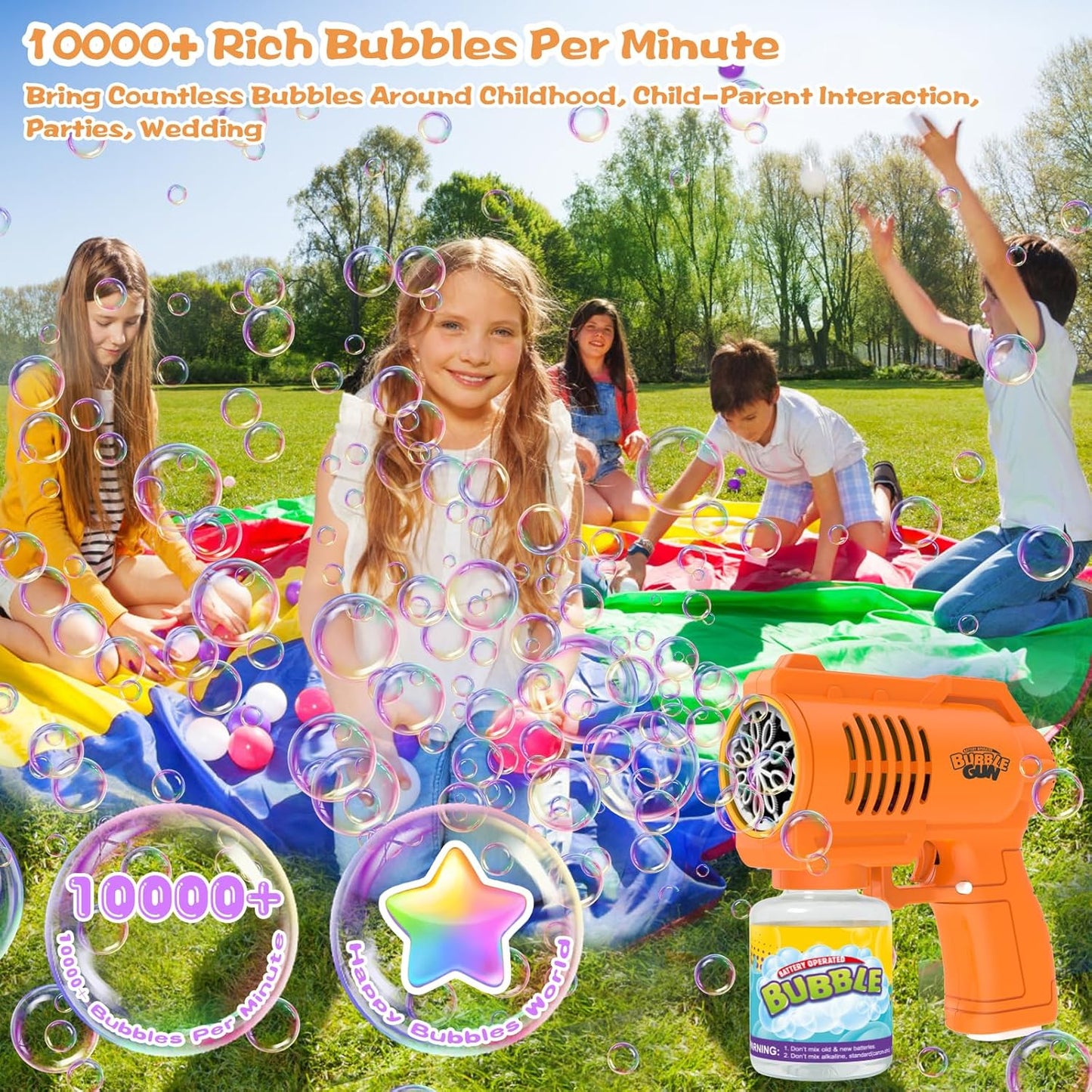 Bubble Machine Bubble Gun for Kids - DoorAndSteps E Commerce 