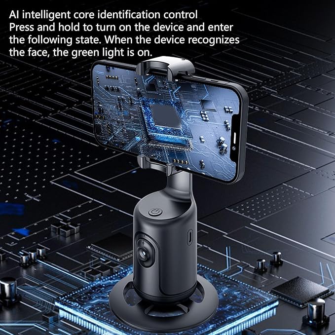 360° Smart Face Tracking Car Tripod – Your Personal Cameraman On the Go! - DoorAndSteps E Commerce 