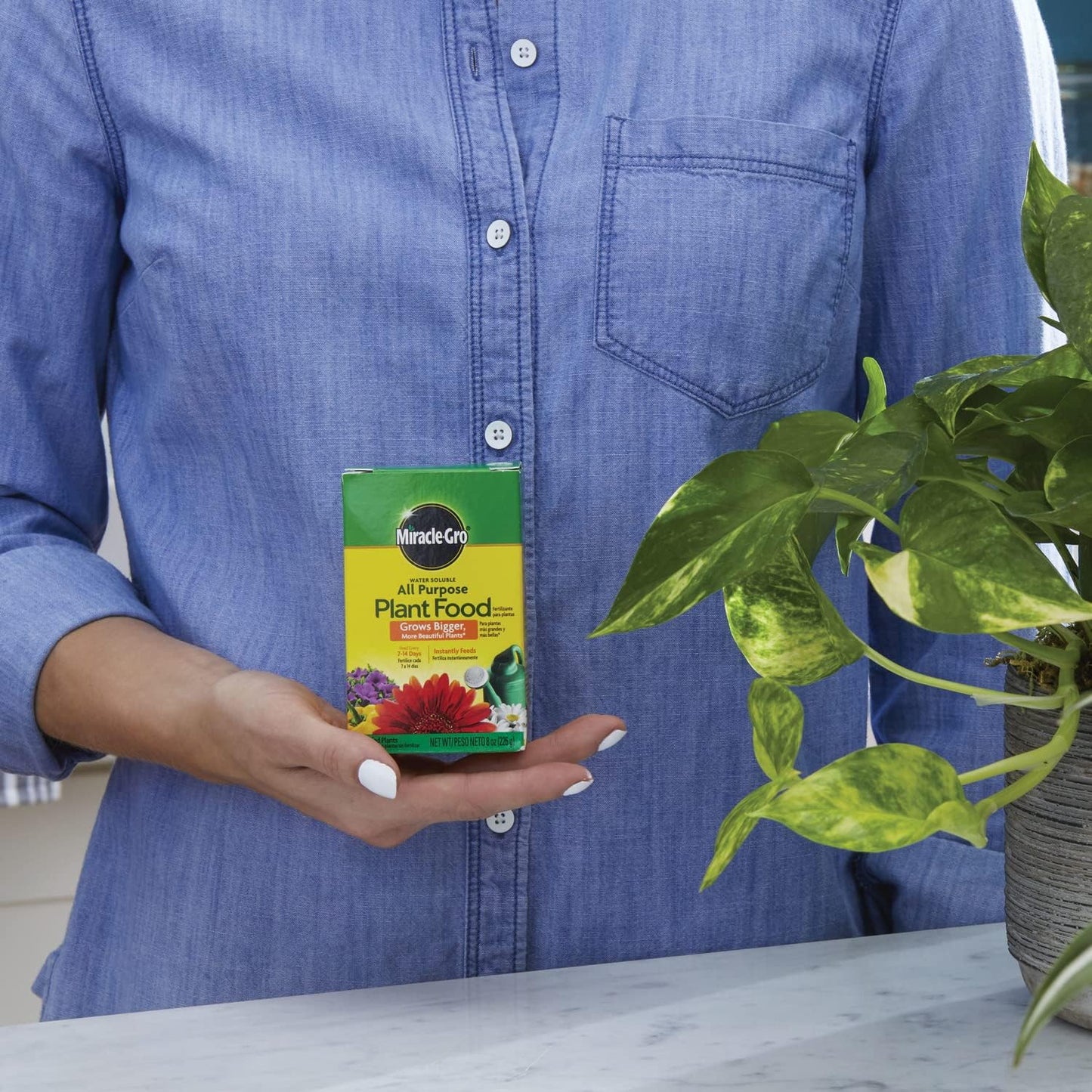 🌿 Miracle-Gro Water Soluble All Purpose Plant Food – 8 oz (226g) - DoorAndSteps E Commerce 