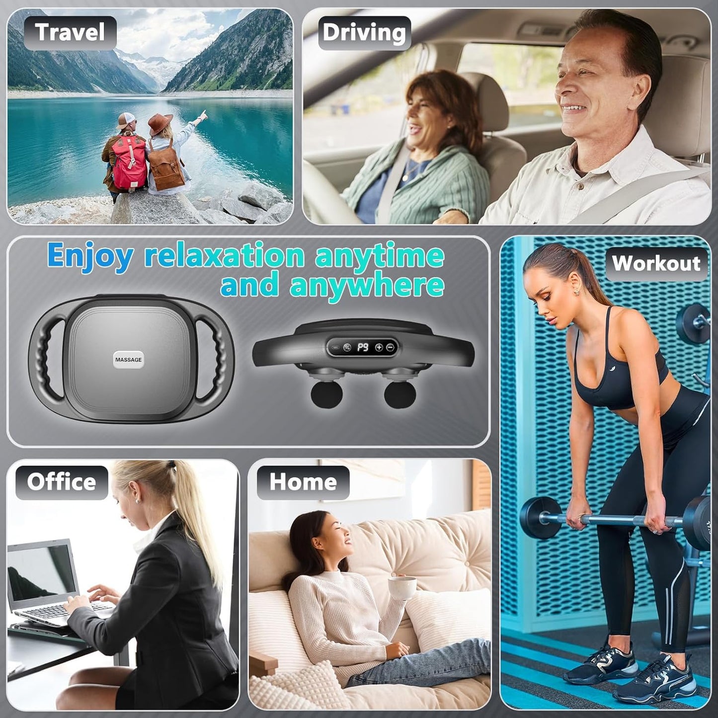🔋 Rechargeable 6-Head Facial Gun – Spa Treatment at Home