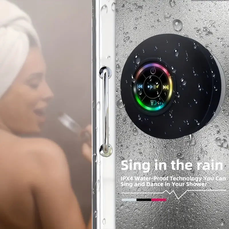 🎵 Mini LED Bathroom Speaker – Splash-Proof Sound, Big Vibes! - DoorAndSteps E Commerce 