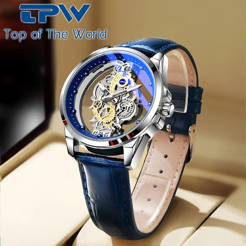 🕰️ TPW Elegant Men's Quartz Watch – Durable Steel Strap | Timeless Design | Everyday Class 🎁 - DoorAndSteps E Commerce 