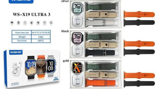 WISME WS X19 ULTRA 3 WITH FIVE STRAPS AIRPODS