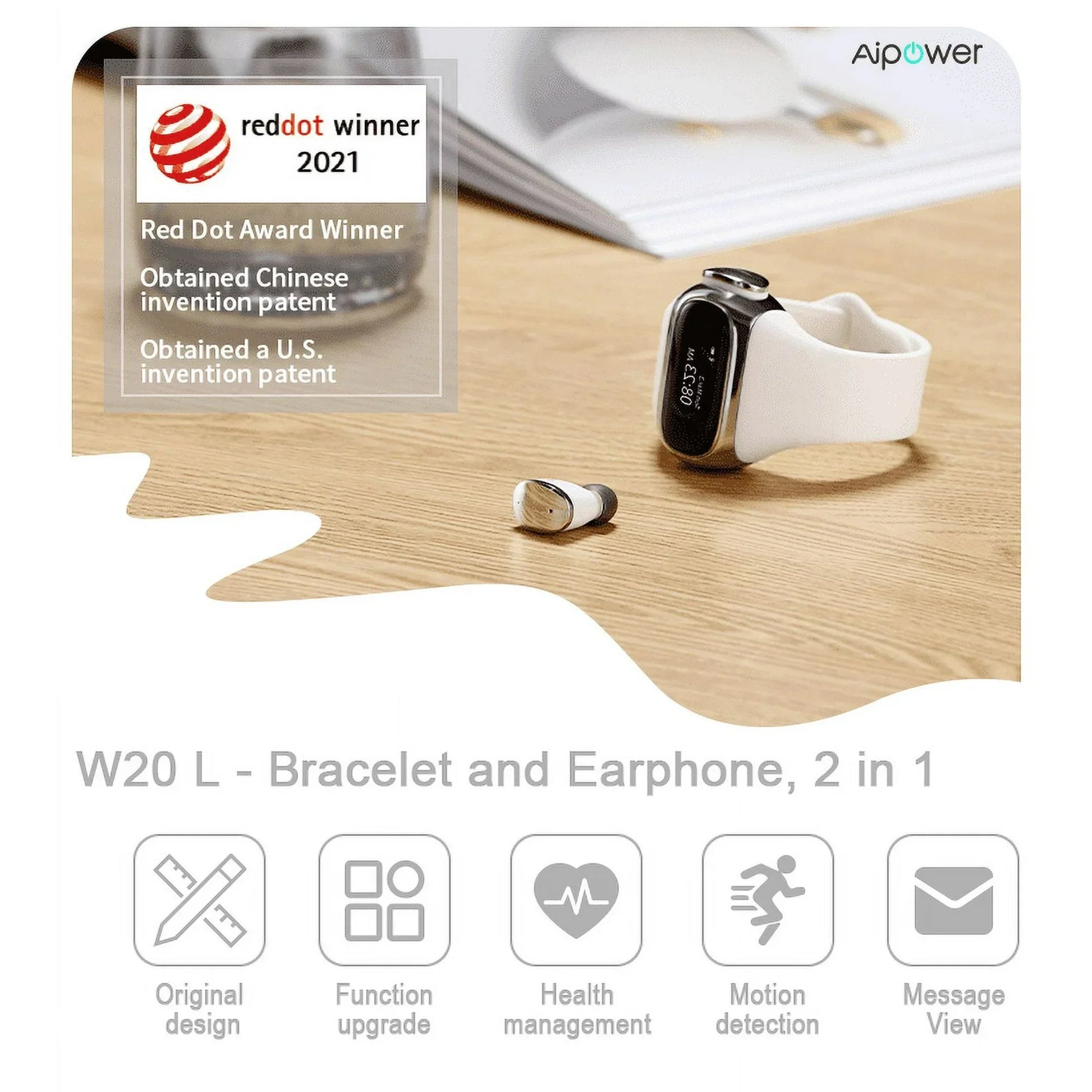 Aipower Wearbuds Smartwatch with Built-in Wireless Earbuds – All-in-One Fitness & Audio Solution - DoorAndSteps E Commerce 