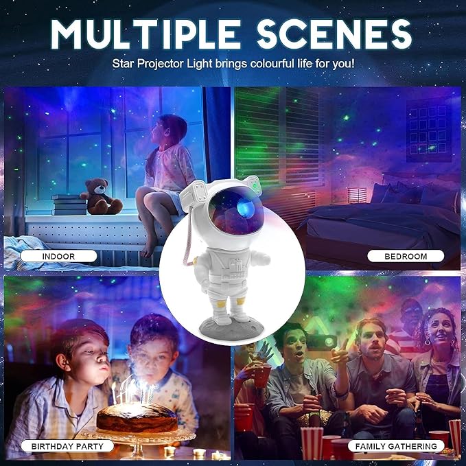 Astronaut Projector Night Light with Timer - DoorAndSteps E Commerce 