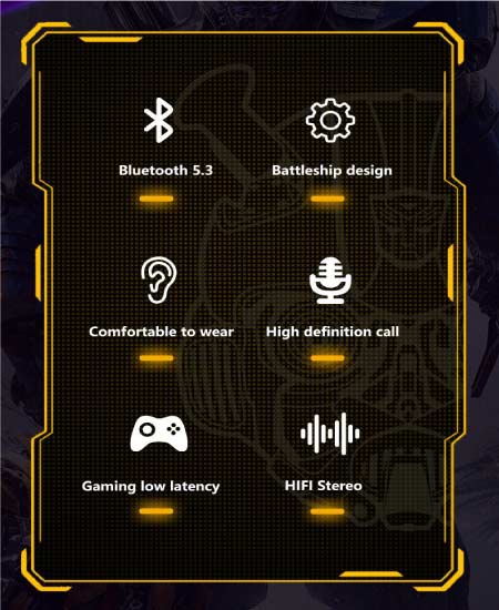 🔊🐝 BumbleBee Transformers Wireless Earbuds