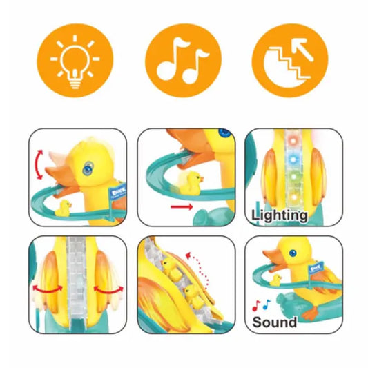 Mini duck climbing stairs toy roller - DoorAndSteps E Commerce 