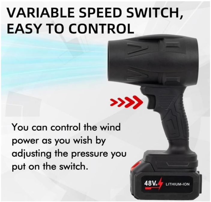 Blower Turbo Fan with 48V Large Battery - DoorAndSteps E Commerce 