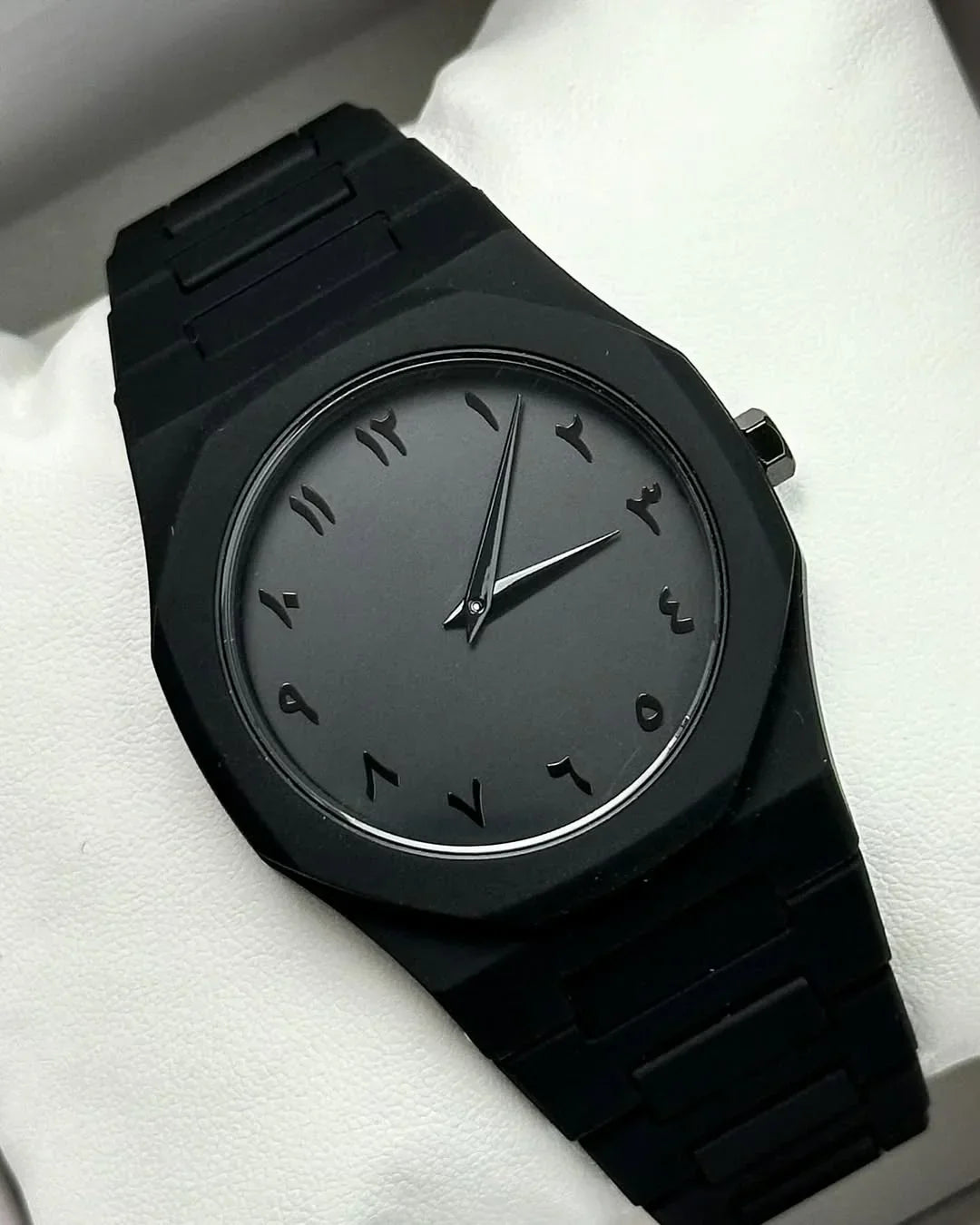 Arabic Black Aura Watch – Sleek Elegance Meets Spiritual Precision - DoorAndSteps E Commerce 