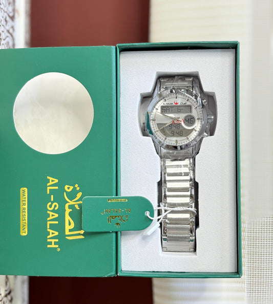 🕋 Al-Salah Transparent Digital Prayer Time Watch – The Perfect Blend of Faith & Function  Water Resistant, Multi-Time Display - DoorAndSteps E Commerce 