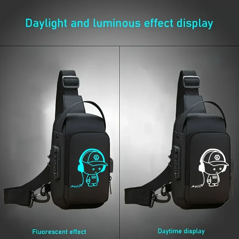 🧳 Anti-Theft Waterproof Sling Bag with USB Charging Port – Sleek, Secure & Smart Carry for Everyday Life - DoorAndSteps E Commerce 