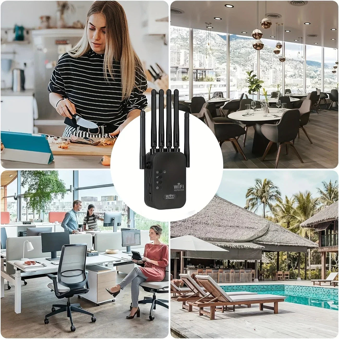 🔥 High-Speed WiFi Repeater – Covers Up to 25 Devices | Signal Booster & Internet Extender for Home & Office 🌐 - DoorAndSteps E Commerce 