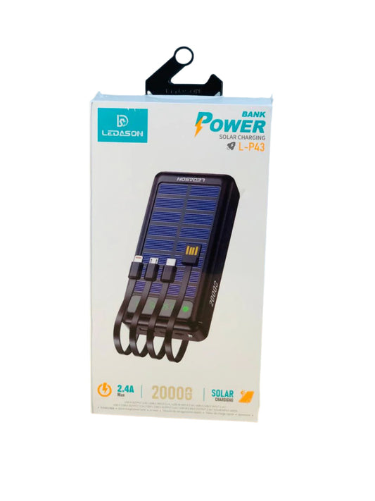 20000 mAh Solar Power Bank - DoorAndSteps E Commerce 