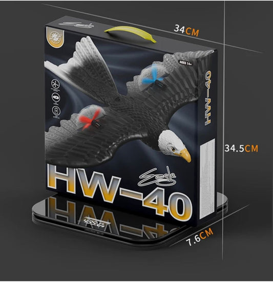 🦅 HW-40 Remote Control Eagle Drone – Realistic Flying Bird Toy with Dual Propellers (Ages 14+) - DoorAndSteps E Commerce 