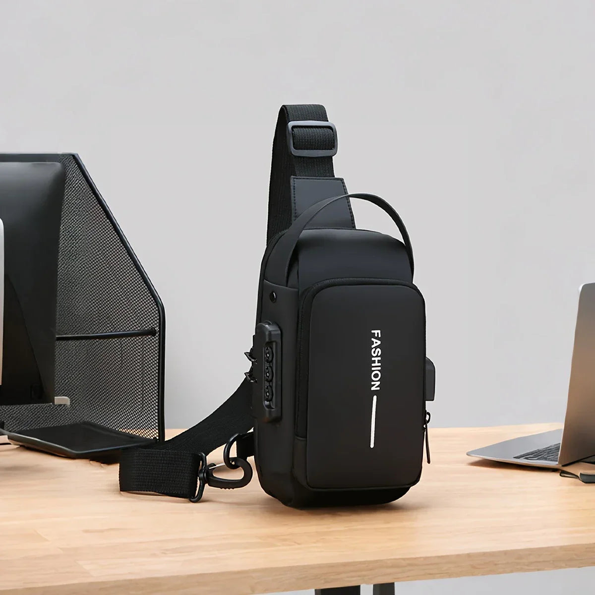 🧳 Anti-Theft Waterproof Sling Bag with USB Charging Port – Sleek, Secure & Smart Carry for Everyday Life - DoorAndSteps E Commerce 
