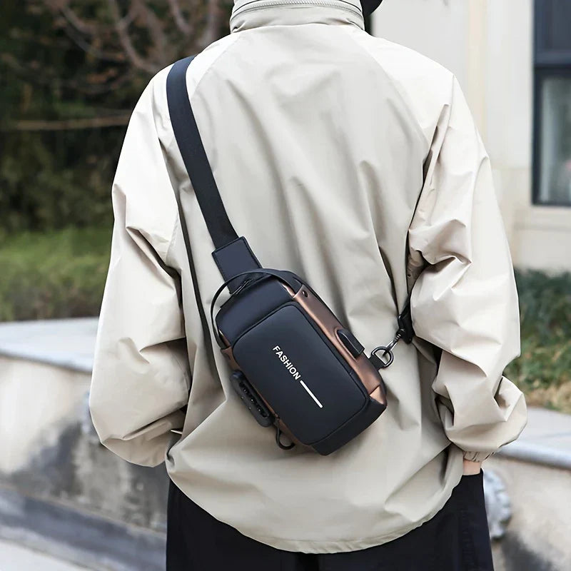 🧳 Anti-Theft Waterproof Sling Bag with USB Charging Port – Sleek, Secure & Smart Carry for Everyday Life - DoorAndSteps E Commerce 