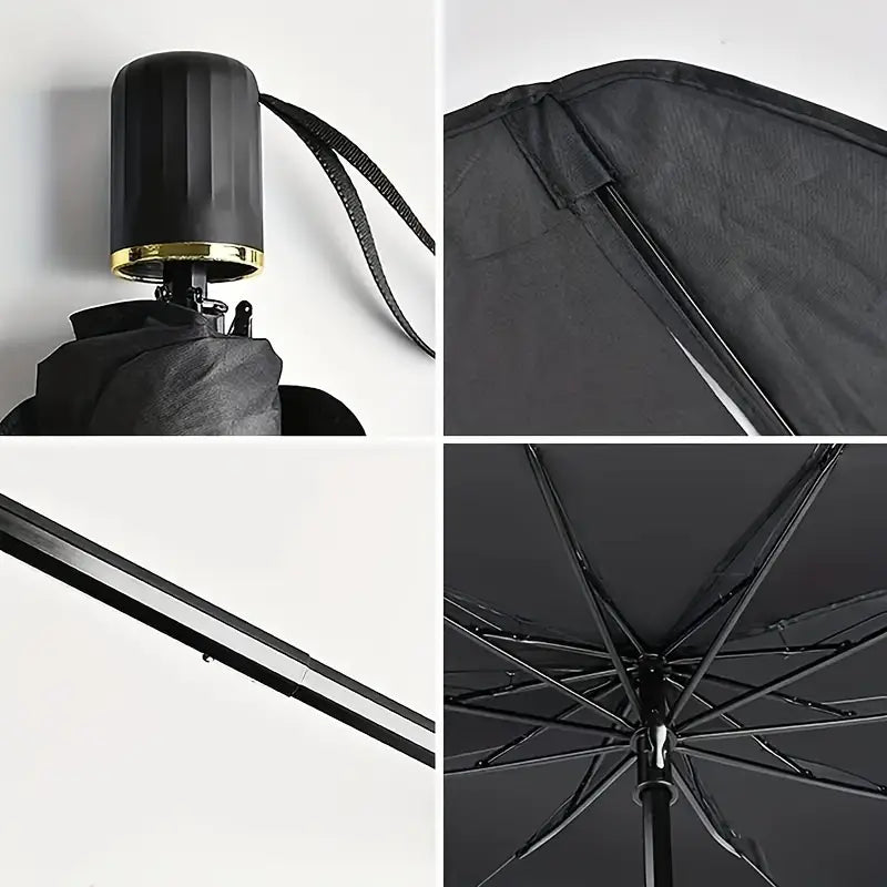 2 SET OF Foldable Car Windshield Sun Shade Umbrella | UV Protection & Heat Blocker for All Vehicles - DoorAndSteps E Commerce 