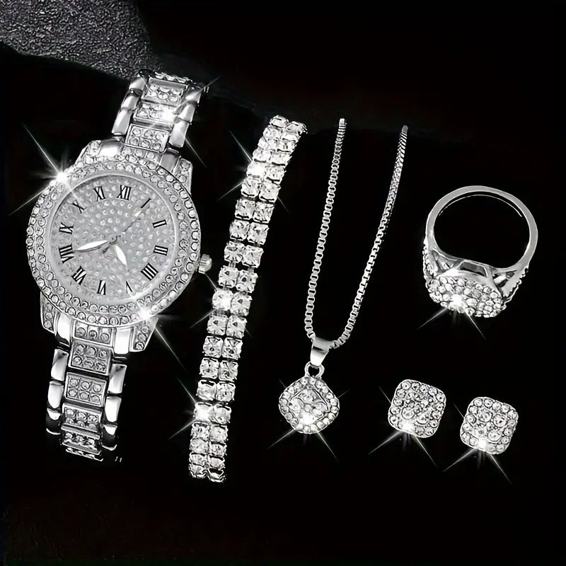 6pcs Luxury Fashion Women'S Jewelry Set - DoorAndSteps E Commerce 