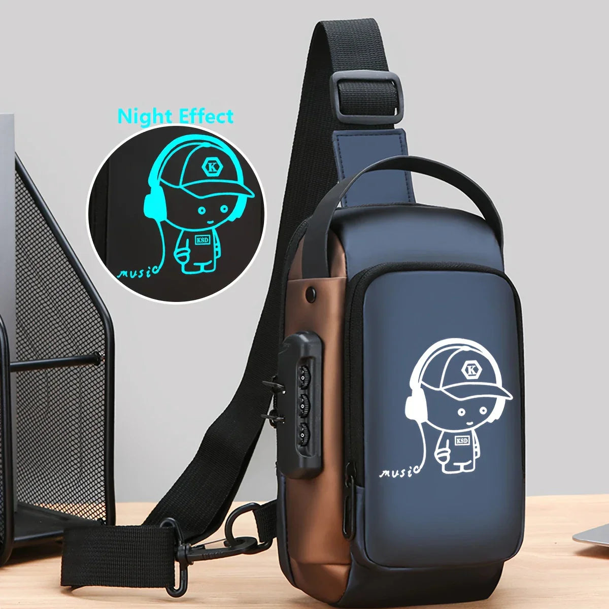 🧳 Anti-Theft Waterproof Sling Bag with USB Charging Port – Sleek, Secure & Smart Carry for Everyday Life - DoorAndSteps E Commerce 