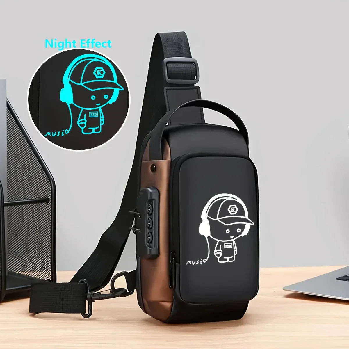 🧳 Anti-Theft Waterproof Sling Bag with USB Charging Port – Sleek, Secure & Smart Carry for Everyday Life - DoorAndSteps E Commerce 