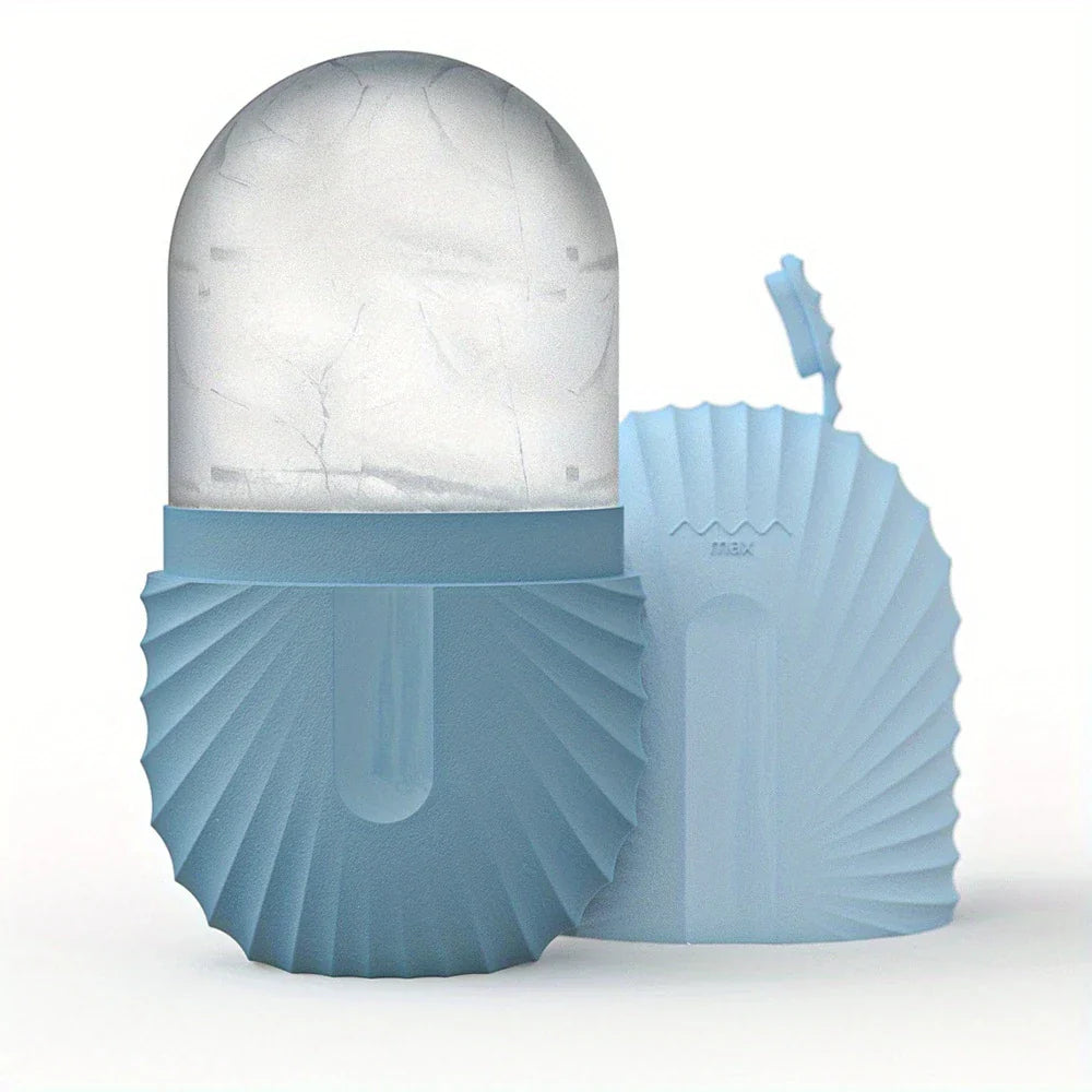 ❄️ Ice Face Roller – Reusable Facial Massager for Puffiness Relief, Skin Glow, and Contour Care 🌿✨ - DoorAndSteps E Commerce 