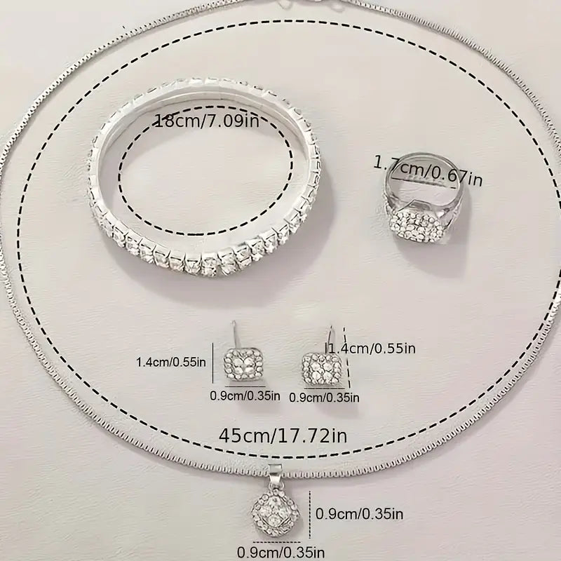 6pcs Luxury Fashion Women'S Jewelry Set - DoorAndSteps E Commerce 
