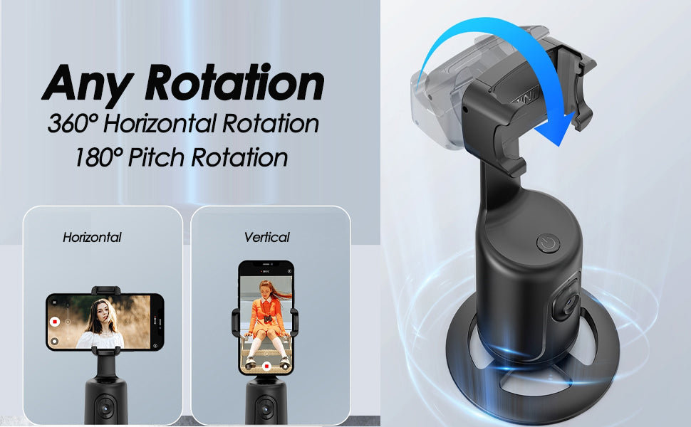 360° Smart Face Tracking Car Tripod – Your Personal Cameraman On the Go! - DoorAndSteps E Commerce 
