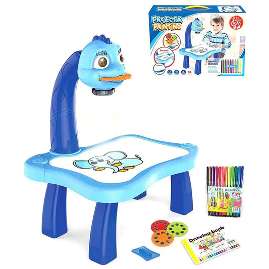 🎨 Dino Projector Painting Table for Kids – Fun, Creative & Educational! - DoorAndSteps E Commerce 
