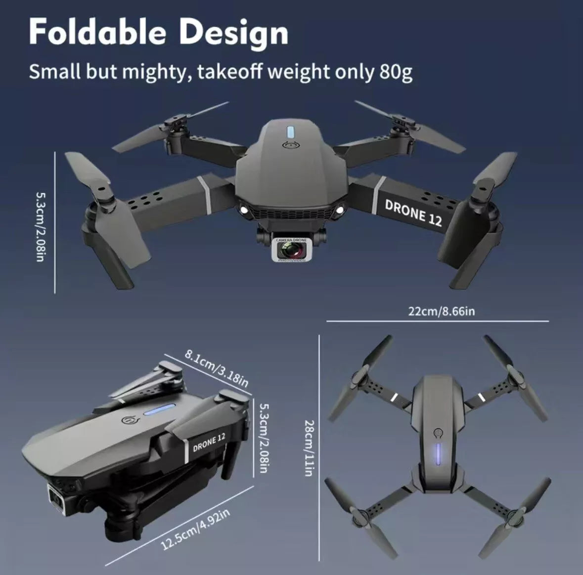 ✈️  E88 & E99 Foldable 4K Dual-Camera Drones with WiFi FPV – Beginner-Friendly Aerial Photography Kit🚁 - DoorAndSteps E Commerce 
